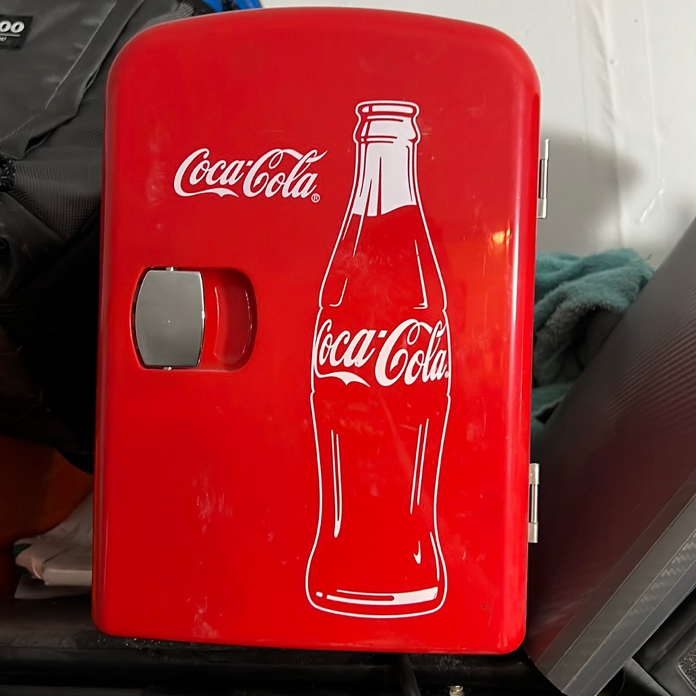 Coke mini fridge